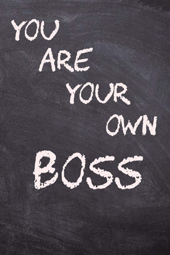 You Are Your Own Boss Notebook 6x9, Wide Ruled