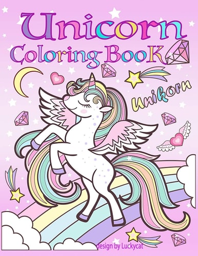 Unicorn Coloring Book For Kids Ages 4-8