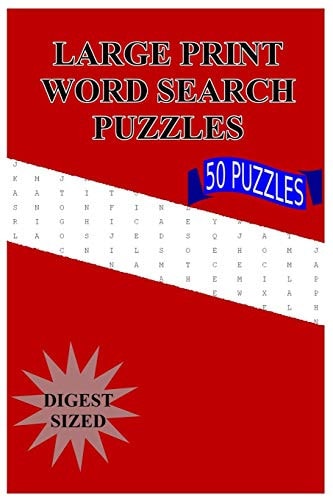 Large Print Word Search Puzzles 50 Puzzles (Digest Size)