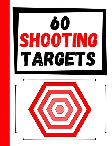 60 Shooting Targets Large Paper Perfect for Rifles / Firearms / BB / AirSoft / Pistols / Archery & Pellet Guns