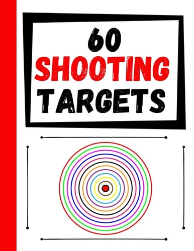 60 Shooting Targets Large Paper Perfect for Rifles / Firearms / BB / AirSoft / Pistols / Archery & Pellet Guns