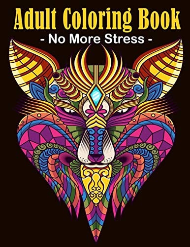 Adult Coloring Book Stress Relieving Animal Latest Designs with Lions, Elephants, Horses, Dogs, Cats, and Many More!