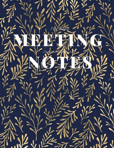 My Boring Meeting Survival Guide and Notes 8. 5x11 Meeting Notebook and Puzzle Book