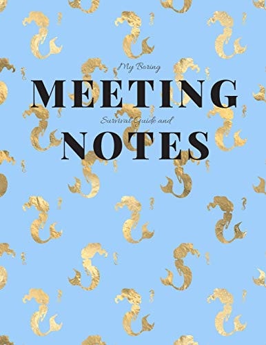 My Boring Meeting Survival Guide and Notes 8. 5x11 Meeting Notebook and Puzzle Book