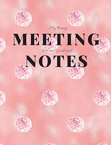 My Boring Meeting Survival Guide and Notes 8. 5x11 Meeting Notebook and Puzzle Book