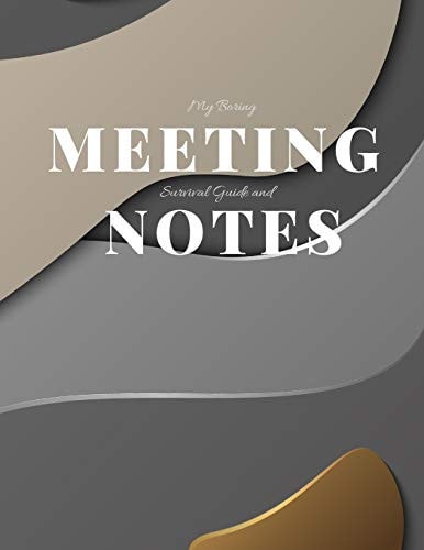 My Boring Meeting Survival Guide and Notes 8. 5x11 Meeting Notebook and Puzzle Book