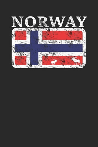 Wikstroem - Notes Norway Banner Moose - Notebook 6x9 Dot Grid