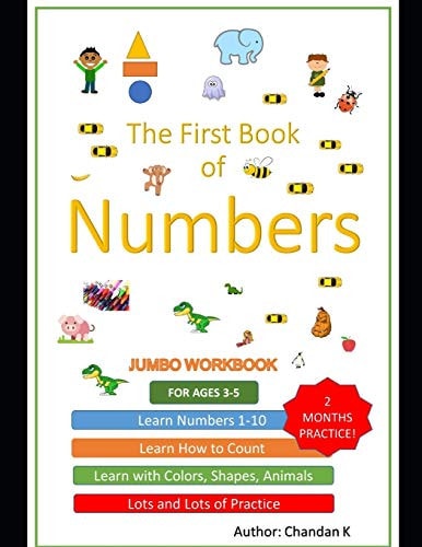 Learn Numbers One to Ten Workbook 1-10: Fun Learning Numbers Up to 10 with Activities Like Colouring, Sketching, Counting Games and Projects