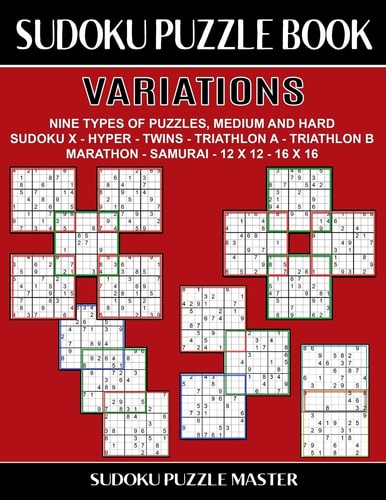 Sudoku Puzzle Book Variations Challenging Sudoku For Advanced Players