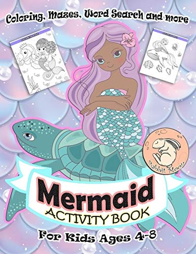Mermaid Activity Book for Kids Ages 4-8 A Fun Kid Workbook Game For Learning, Coloring, Mazes, Word Search and More!