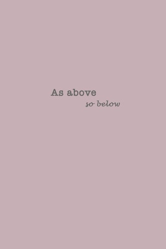 As Above So Below