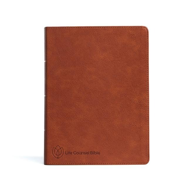 CSB Life Counsel Bible, Burnt Sienna Leathertouch, Indexed: Practical Wisdom for All of Life