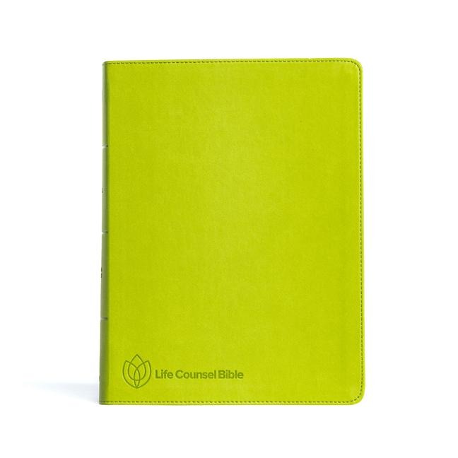 CSB Life Counsel Bible, Apple Green Leathertouch: Practical Wisdom for All of Life