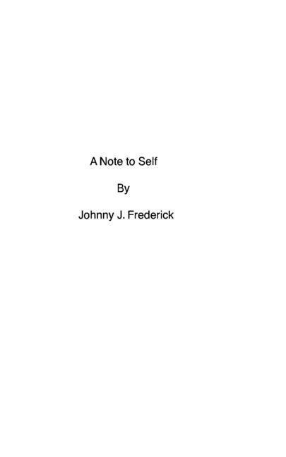 A Note to Self