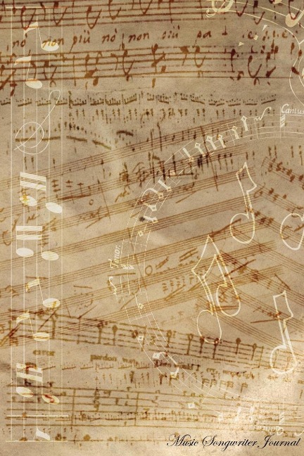 Harmonious Creations: Songwriters Staff Paper Journal for Musical Masterpieces
