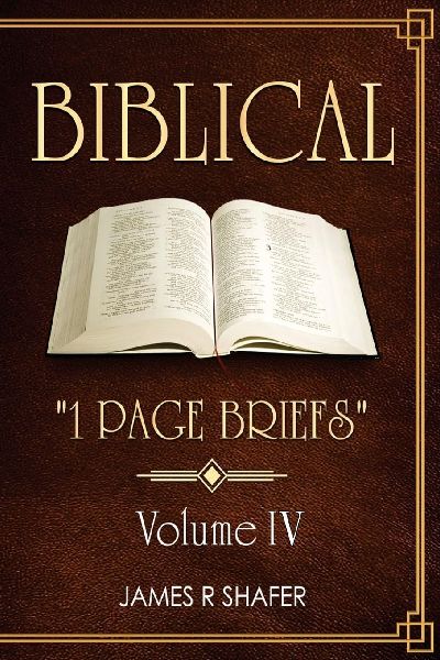 Biblical 1 Page Briefs: Volume IV