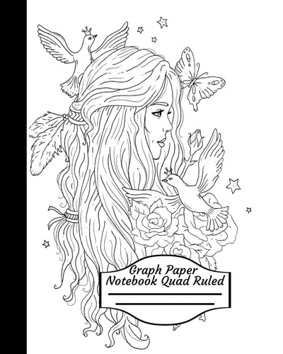 Graph Paper Notebook Quad Ruled Grid Paper Notebook, Quad Ruled, 110 Sheets (Large, 8 X 10) Math and Science Coloring Cover and Bonus Back Page