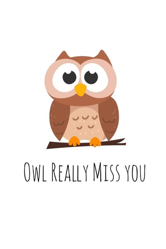 Owl Really Miss You Perfect Goodbye Gift for Coworker That Is Leaving / Going Away Gift for Your Co Worker, Boss, Manager, Employee