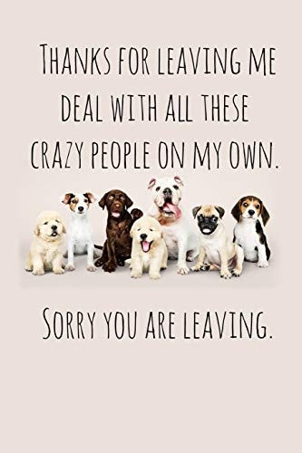 Thanks for Leaving Me Deal with All These Crazy People on My Own Perfect Goodbye Gift for Coworker That Is Leaving / Going Away Gift for Your Co Worker, Boss, Manager, Employee