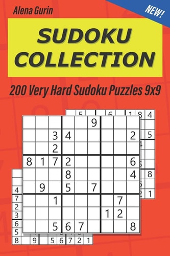 Sudoku Collection 200 Very Hard Sudoku Puzzles 9x9