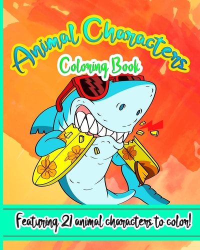Animal Characters Coloring Book (For the Kids by Age Or by Heart)