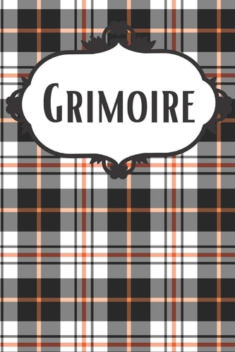 Halloween Plaid Witch Grimoire Book of Shadows for Witches, Pagans, and Wiccans