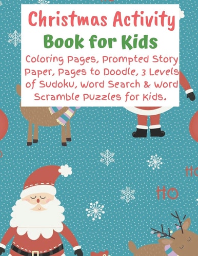Christmas Activity Book for Kids A Fun Holiday Workbook for Children