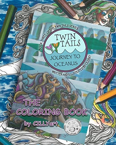 Twin Tails Journey to Oceanus...The Coloring Book: The TWIN TAILS: Journey to Oceanus Coloring Book
