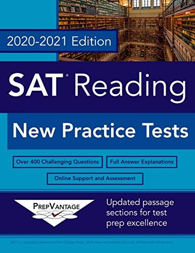 SAT Reading New Practice Tests, 2020-2021 Edition