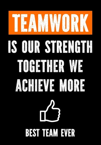 Teamwork Is Our Strenght - Together We Achieve More - Best Team Ever Teamwork Awards - Appreciation Gifts for Employees - Teamwork Gifts - Work Team Appreciation - Employee Gift - Coworkers - Office