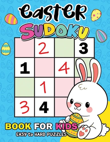 Easter Sudoku Book for Kids Easy to Hard Puzzles Activity Learning Workbook
