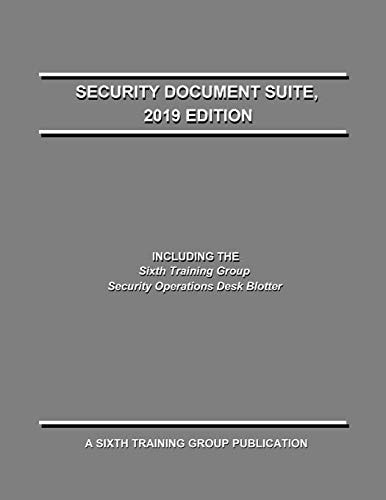 Security Document Suite, 2019 Edition
