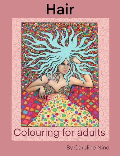 Hair Adult Colouring Book