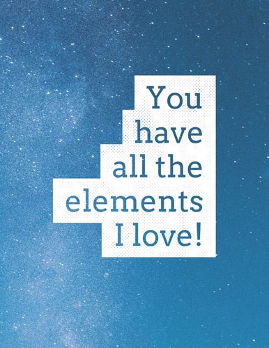 You Have All The Elements I Love 8.5x11 Large Graph Notebook with Floral Margins for Adult Coloring