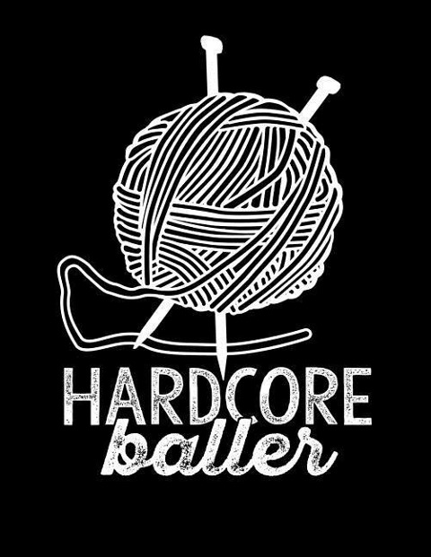 Hardcore Baller Knitting Graph Paper 2: 3: 8.5 x 11 Book 200 Pages for Knitted Design Projects