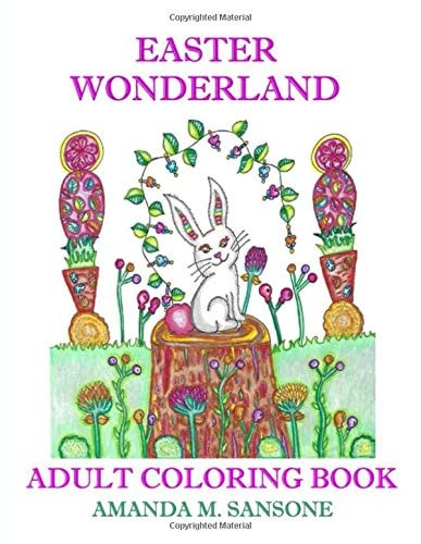 Easter Wonderland Adult Coloring Book