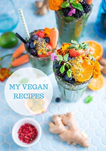 My Vegan Recipes Pre Printed Recipe Pages and Room for Creativity
