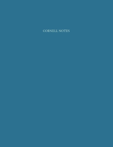 Cornell Notes Study Note Taking System for Students