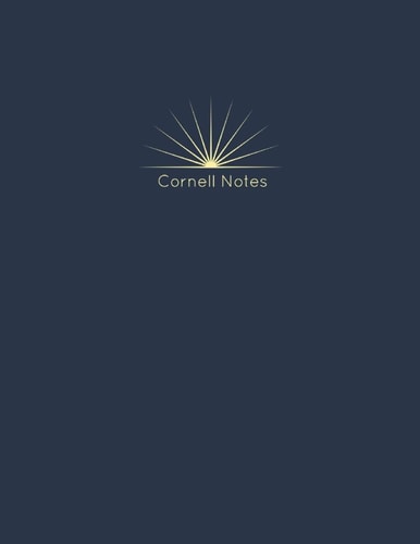 Cornell Notes 120 Page 8. 5x11 Note Taking System for Students and Meetings