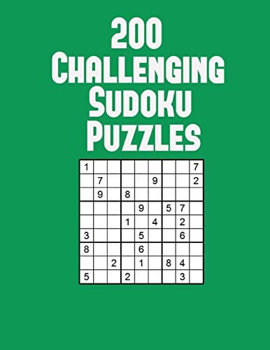 200 Challenging Sudoku Puzzles Classic 9x9 Puzzles