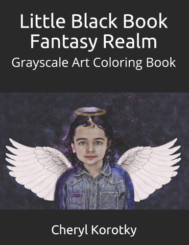 Little Black Book Fantasy Realm Grayscale Art Coloring Book