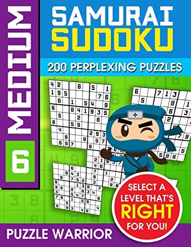 Medium Samurai Sudoku 200 Perplexing Puzzles