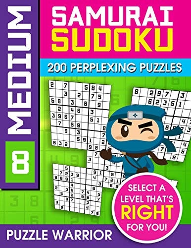 Medium Samurai Sudoku 200 Perplexing Puzzles