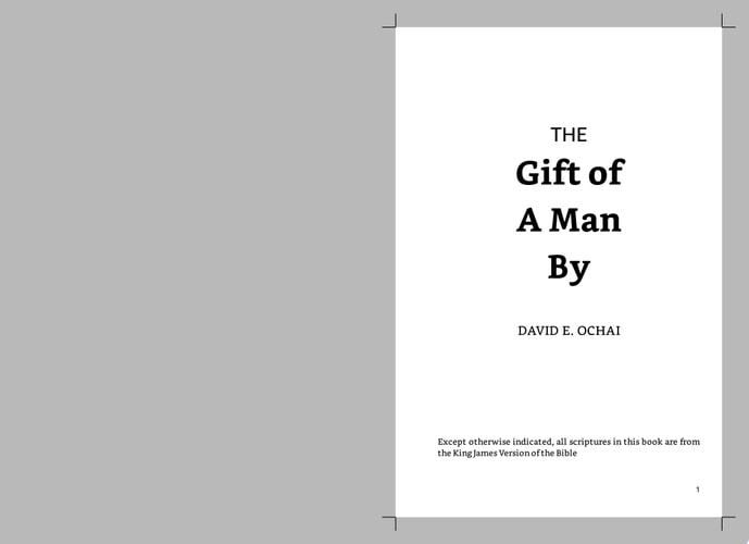 THE GIFT OF A MAN