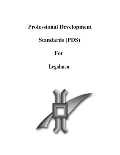 Professional Development Standards (Pds) for Legalmen Jag/Cnlscinst 1500. 5