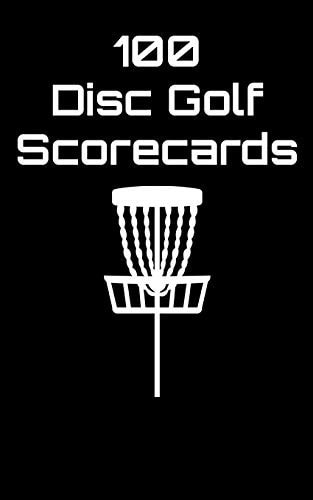 100 Disc Golf Scorecards Disc Golf Scorebook (Black)