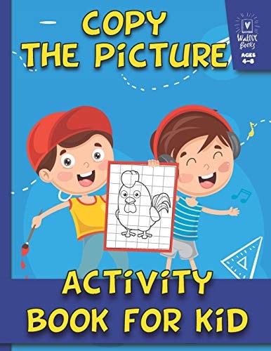 Activity Book for Kids Copy The Picture: Ages 4-8: Jumbo Coloring Book and Activity Book: Giant Coloring Book and Activity Book for Kids