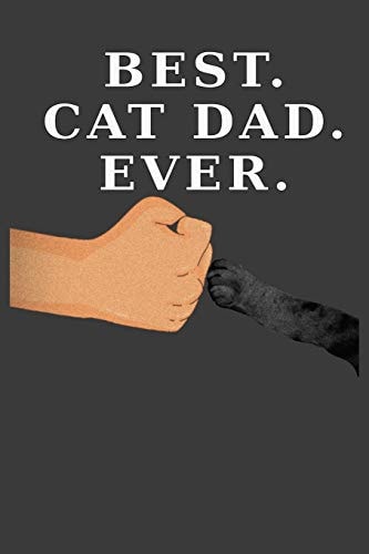 Best Cat Dad Ever Cat Paw Fist Bump (Dark Cover and Paw Version)