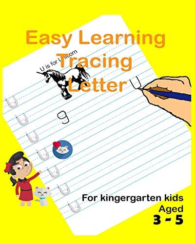 Easy Learning Tracing Letter Outline Tracing for Kids