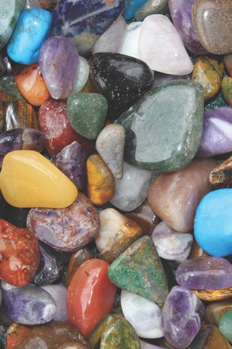 Tumbled Gemstones Book of Shadows A Grimoire